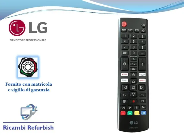 TELECOMANDO AKB76040301 PER TV LG  NUOVO e ORIGINALE SMART TV U C