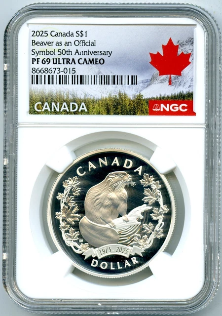 2022　カナダ　20ドル　1オンス　銀貨 PF69　バラ 2025 $1 CANADA Silver Dollar Proof Ngc Pf69 Ucam Beaver As