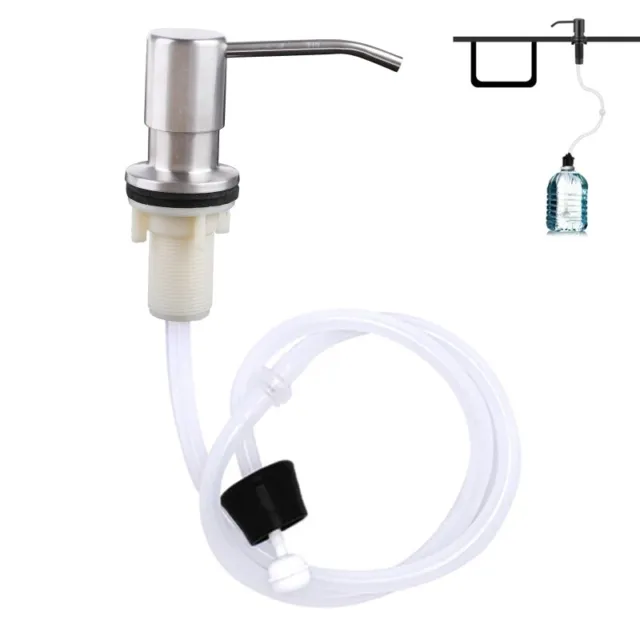 Sink Soap Dispenser Stainless Steel Pump for Head and Silicone Extension Tube