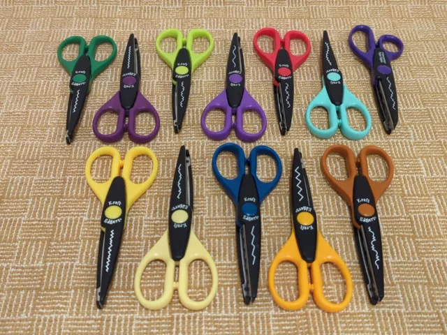 Kraft Edgers Set Lot of 16 Scrapbooking Scissors