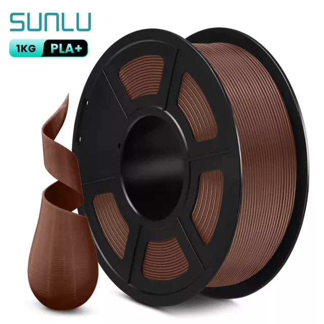 Sunlu Pla Plus Filament For Most FDM 3D Printer 1 Kg Spool (2.2lbs) Chocolate