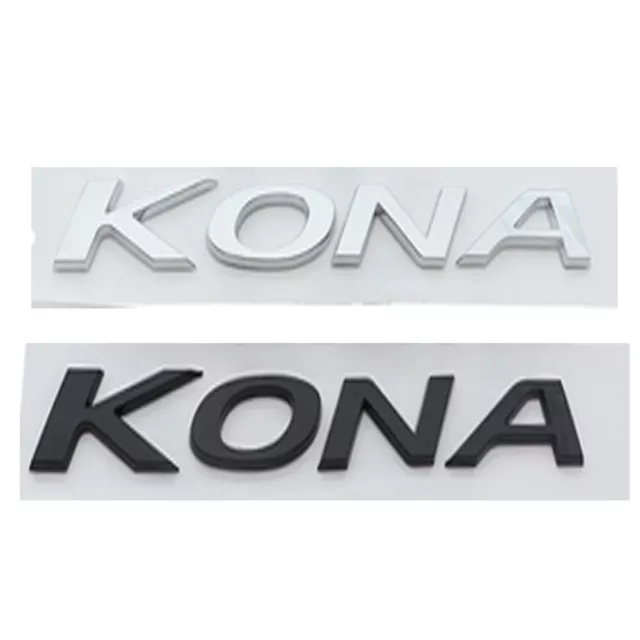 Für KONA Schriftzug Embleme Aufkleber Logo Flache Badge Stickers Auto NEW