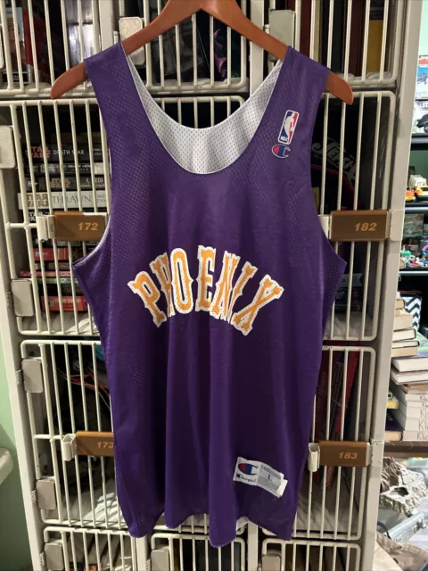 Vintage Phoenix Suns Jersey Mens L Practice Champion Reversible 90s NBA