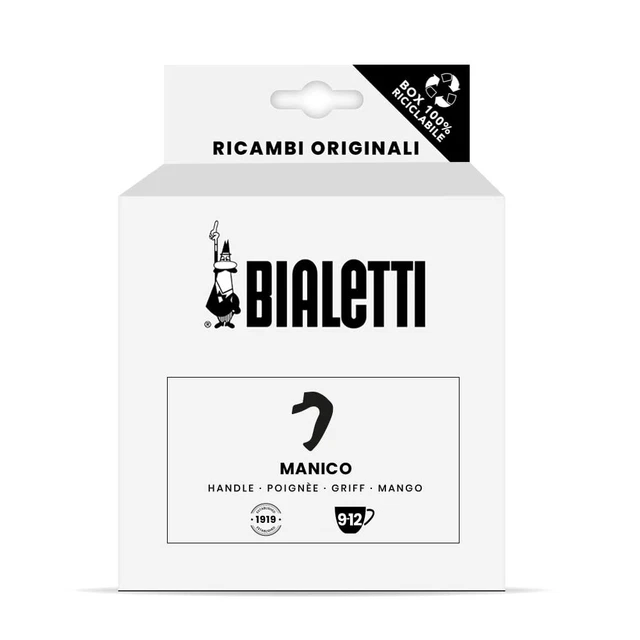 Bialetti Rechange pour Moka Induction 6 Tasses 1 Manche Soft Touch