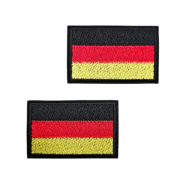2 X Deutschland Aufnäher 60 Mm Gestickt – Bügelpatch & Aufnäher Für Kleidung & Rucksack