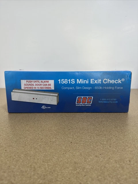 New SDC Mini Exit Check Delayed Egress Lock Security Door Controls 1581SNDVD