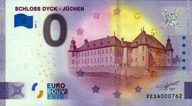 Null Euro Schein - 0 Euro Schein - Schloss Dyck - Jüchen 2021-1