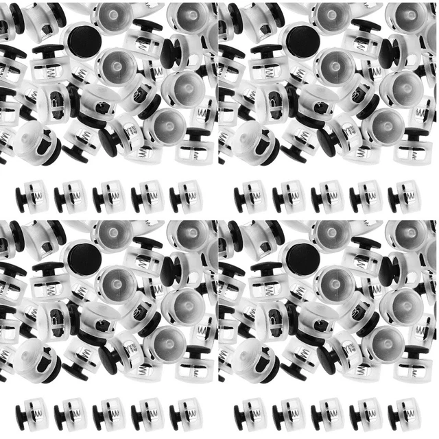 5 Ensembles Lot Bloque-Cordon à Ressort Plastique Réglable Par Set