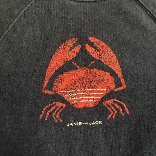 Janie and Jack boys 4t crab crewneck sweatshirt