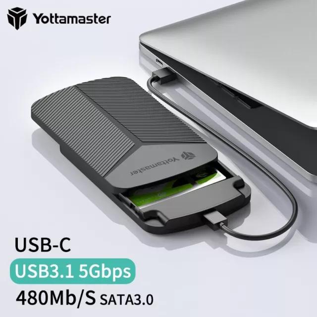 Yottamaster USB 3.0 2.5" inch SATA External Hard Drive HDD SSD Enclosure Case