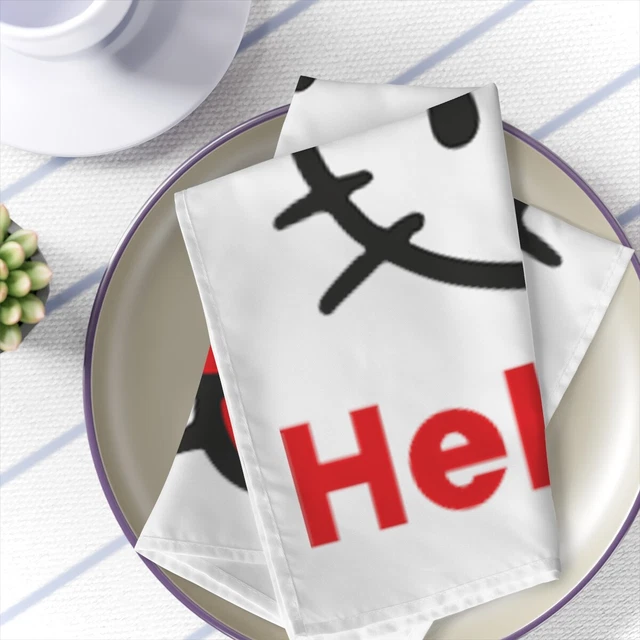 Hello Kitty Polyester Fabric Napkins