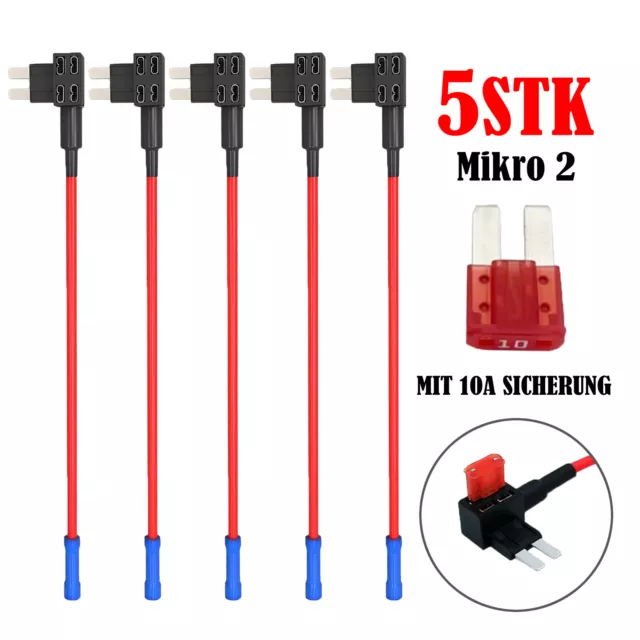 5STK KFZ MINI Stromdieb Autosicherungen Steck Sicherung Verteiler  Stromabgreifer EUR 8,97 - PicClick DE