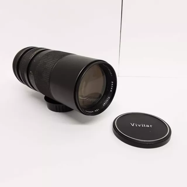Vivitar 100-300mm f5 PK Pentax Mount Close Focusing Auto Zoom Lens Built in Hood