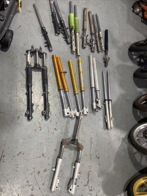 motorbike forks joblot auto jumble