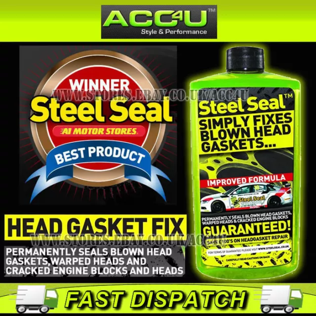 Steel Seal - Permanent Head Gasket Repair for All Cars 16oz SteelSeal for  sale online