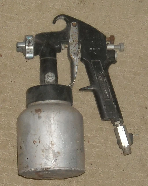 VINTAGE CRAFTSMAN PAINT SPRAY GUN with Canister model 106 15712 19.89