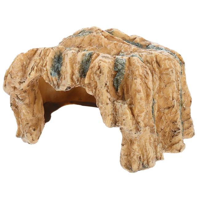 Grotta Nascondiglio Per Rettili - Roccia Realistica 20x20x15 Cm - Per Tartarughe, Gechi E Serpenti