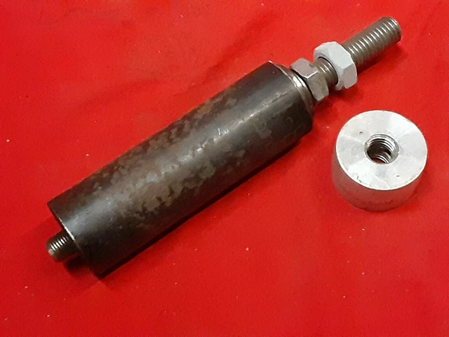8 1/4" long Center Post Mount idler bearing 4 Flat Belt Use  2.4#'s       8a6