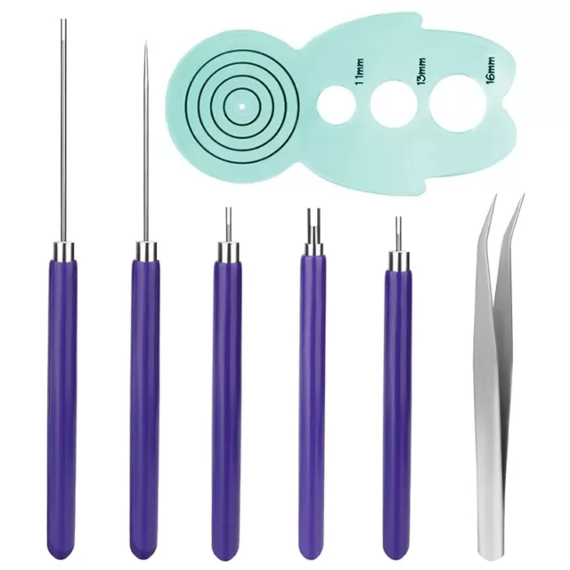 Quilling Tools Set,5Pcs  Flower Tools,Quilling Slotted Tools for Rolling 6246