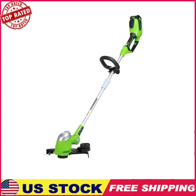 CORDLESS STRING TRIMMER Walk Behind Edging W/ 4position Pivoting Heads