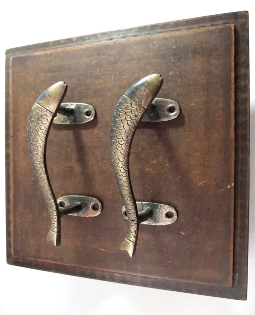 Vintage Antique Style Solid Brass Pair Of Cabinet Door Handles ....Drawer Pulls