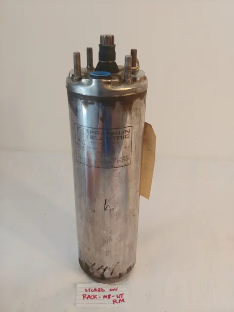 Bomba sumergible Franklin 4" motor de 3 cables 1 hp 230 V 1ph 3450 rpm