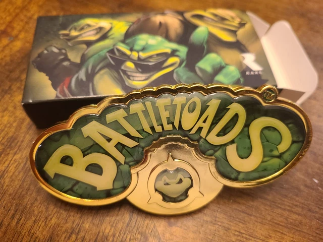 NIB BATTLETOADS GOLD Belt Buckle June 2017 Loot Crate Gaming