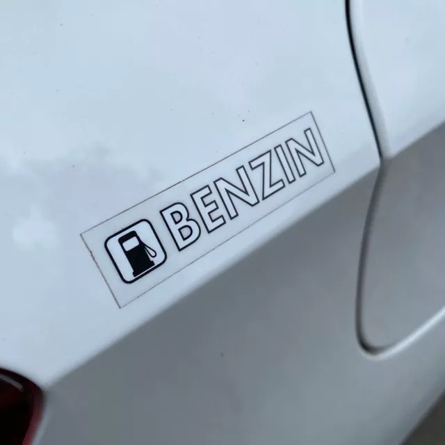 2x Benzin Aufkleber ✔ Auto Tankdeckel Kraftstoff Kanister Sticker ✔