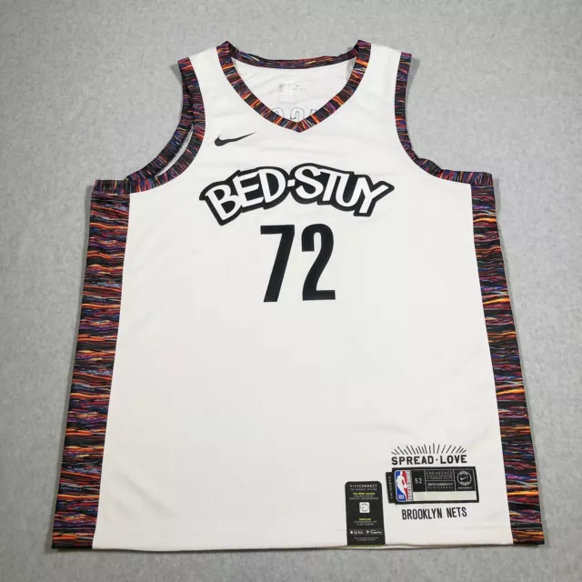 Shop Nike Brooklyn Nets X Biggie Swingman Jersey CU0192-100 white