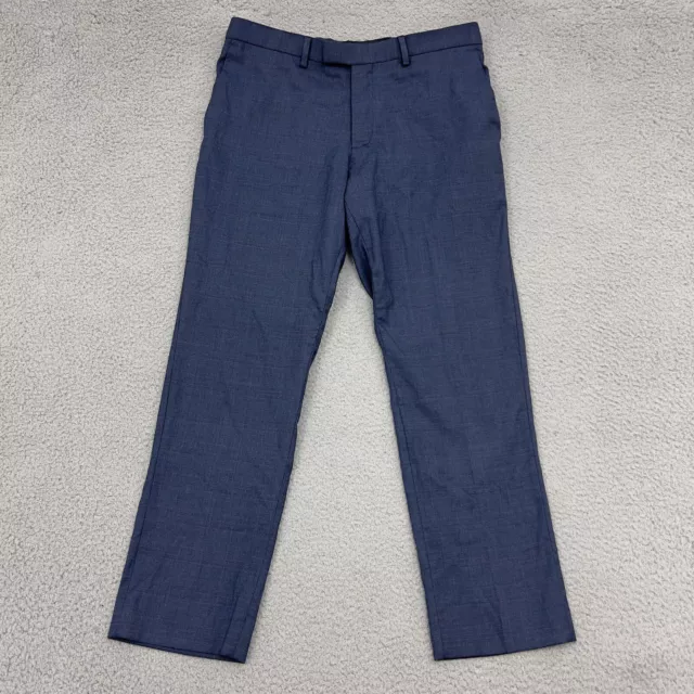 BANANA REPUBLIC DRESS Pants Mens 33x30 Blue Slim Fit Straight Slacks ...