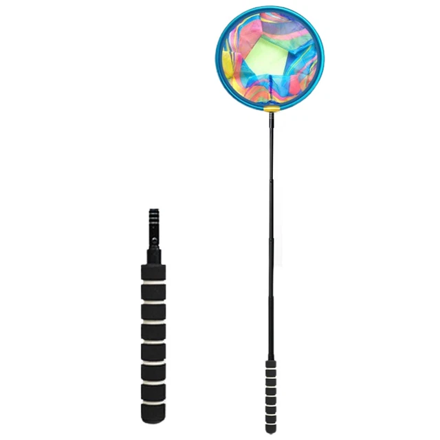 Durable 1*rod+1*mesh Head Nets Colorful Fishing Equipment For Children