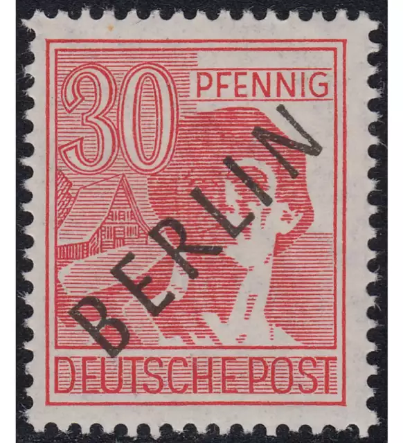 Berlin Nr. 11 postfrisch ** geprüft 30 Pfg Schwarzaufdruck