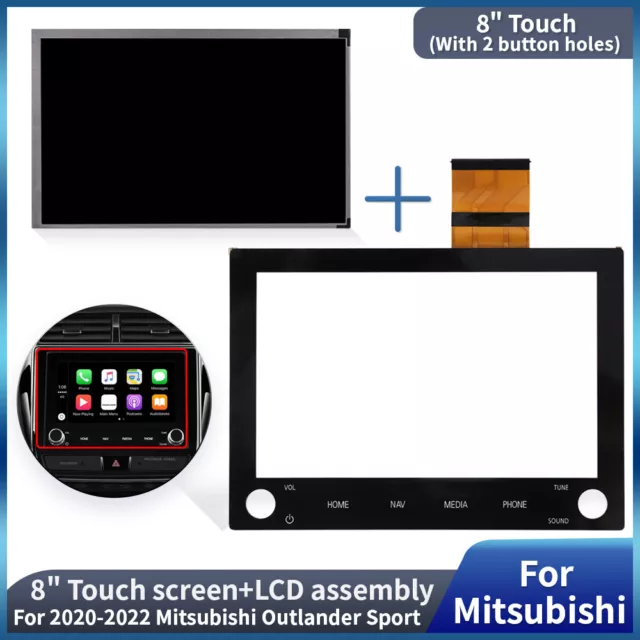 8" NAV LCD Touchscreen Display Digitizer für Mitsubishi Outlander Radio 8740A040