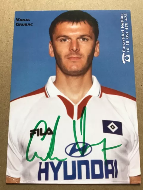 Vanja Grubac, Montenegro 🇲🇪 Hamburger SV 1998/99 hand signed