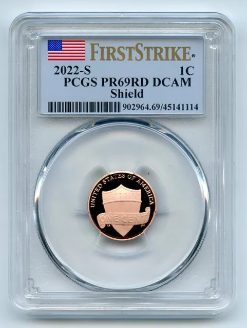 2022 S 1C Lincoln Cent PCGS PR69DCAM First Strike
