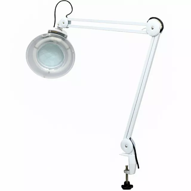 NEW! Desk Clamp Magnifier Magnifying Lamp with 5x Magnification