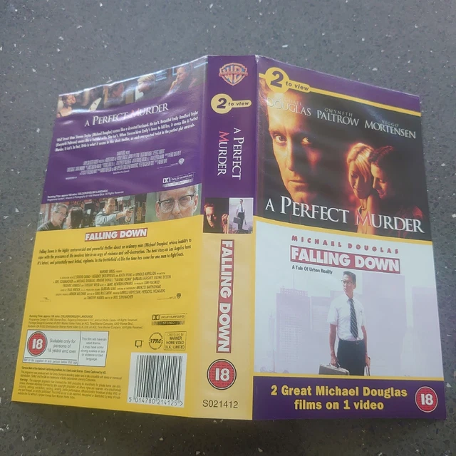 A PERFECT MURDER And Falling Down Vhs Sleeve Only £4.00 PicClick UK