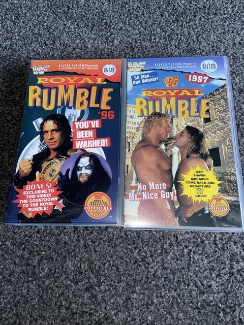 WWF - ROYAL Rumble 1996 1997 VHS. bundle. £9.00 - PicClick UK