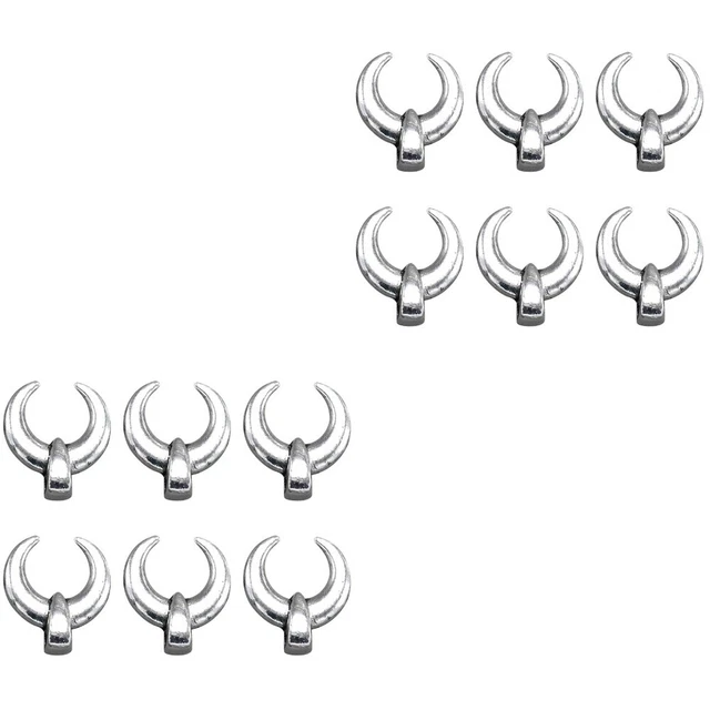 200 stücke Legierung Ox Hörner Anhänger Charms DIY Schmuckherstellung Zubehör