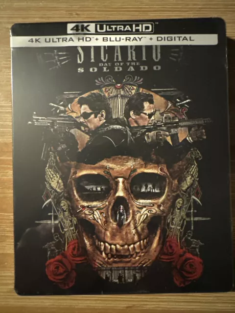 SICARIO: Day of the Soldado STEELBOOK 4K BR Digital LIMITED SEALED w/protector