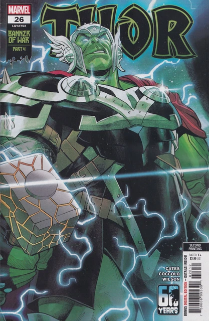 Thor #26 (Coccolo 2Nd Print Variant)(2022) Comic Book ~ Marvel
