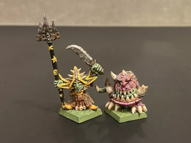 Warhammer Fantasy Orcs & Goblins SKARSNIK AND GOBBLA Metal OOP 4th Edition