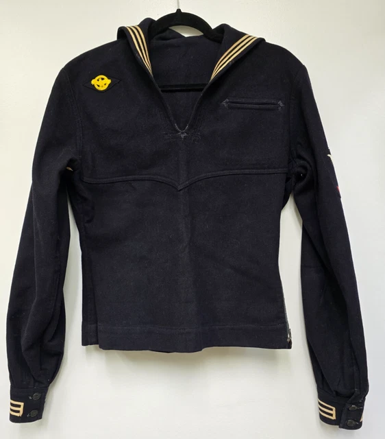 WW2 US NAVY RADIOMAN 3rd Class Sailor Cracker Jack Jumper Uniform Top ...