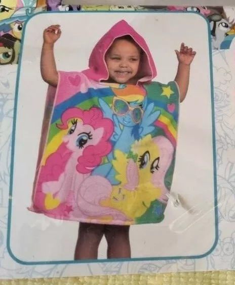 my little pony poncho towelling light weight soft touch kids gift present girls