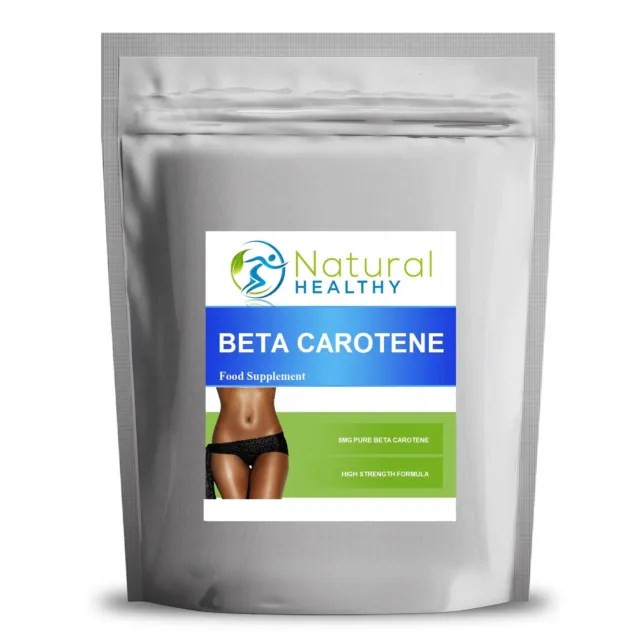 30 Beta Carotene 8mg Tablets - Promotes Healthy Skin - For Beautiful Bronze skin