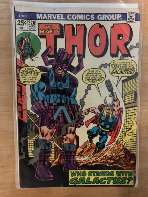 Thor #226 (1974) FN Galactus and Firelord! MOVIE appearance possible!!