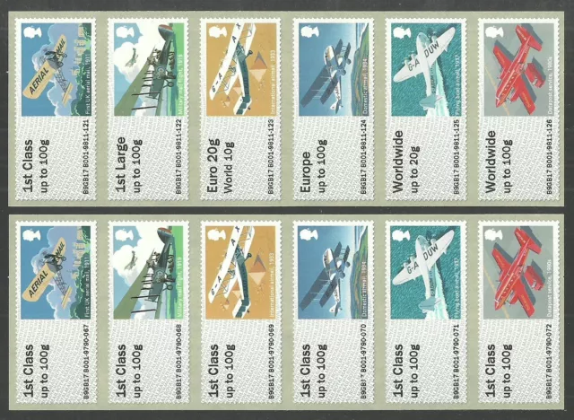 Gb 2017 Post & Go Frama Labels  Aviation Mail By Air Stampex Various Mnh