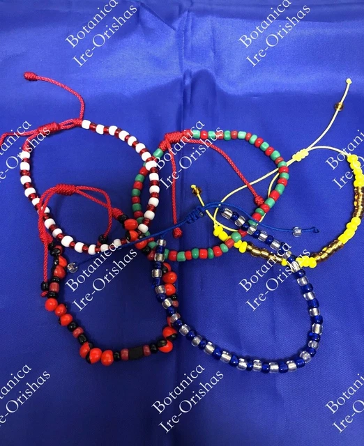 Santeria Orisha Custom Stretch Bracelet Oshun Ogun Bracelet Santeria Orisha Custom Stretch Bracelet Oshun Ogun Bracelet