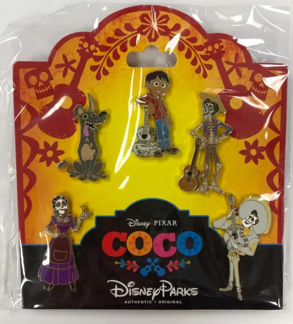 DISNEY PARKS PIXAR Coco Characters Disney 5 Pin Booster Set Sealed ...