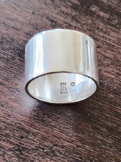 925 Sterling Silver Lebanese Cedar Tree Women's Ring - Textured Band, Size 8, Symbolic Jewelry - View #10